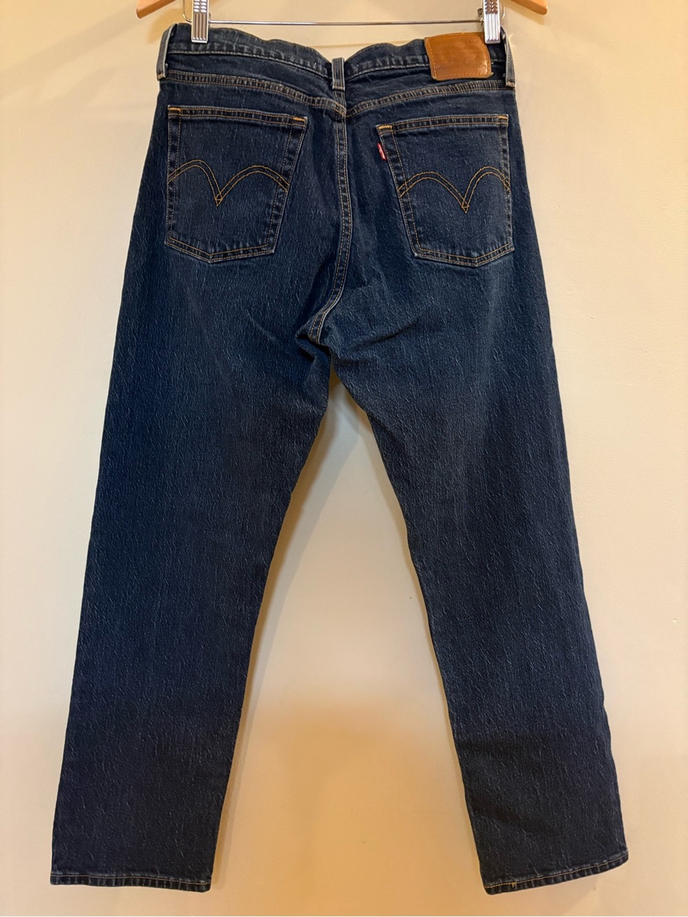 Levi's Premium Wedgie Straight High Rise Jeans, button fly, big E, women’s Sz 30